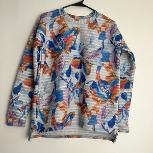 floral sweat shirt